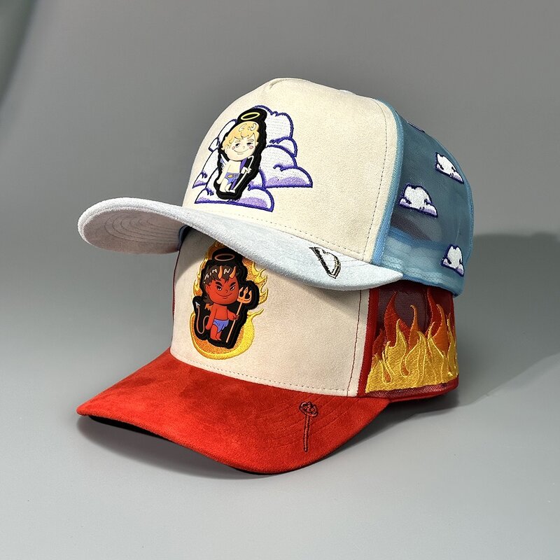 Baseball Trucker Hat Factory - OEM Custom 5-Panel Suede Mesh Cap