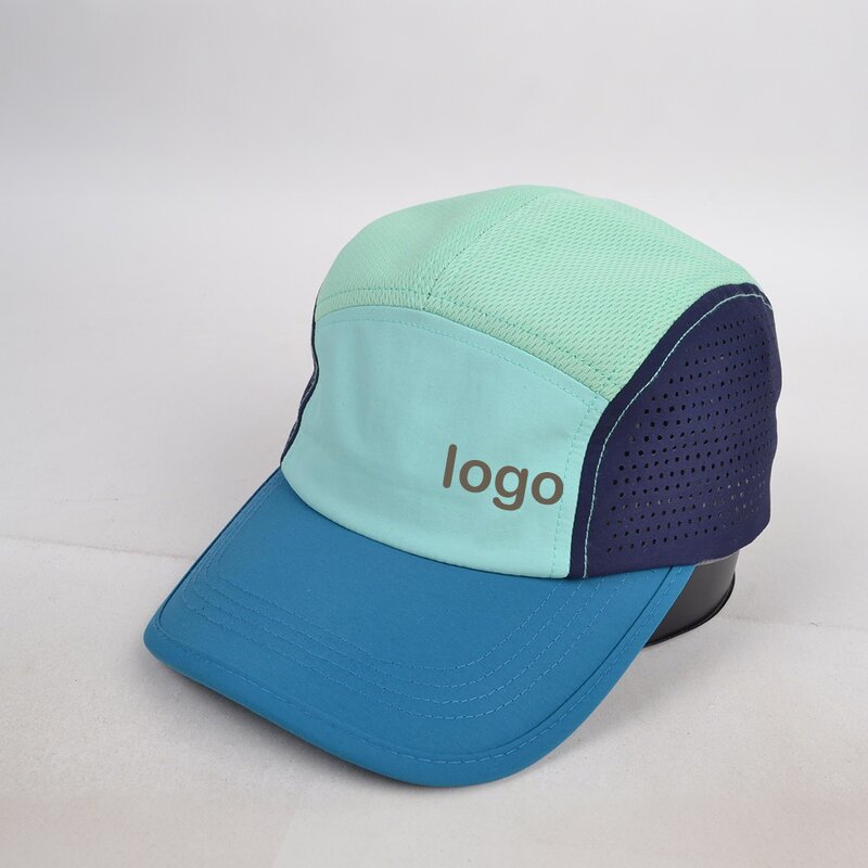 Camping Hat Supplier - BSCI Custom Recycled Laser Cut 5-Panel Cap