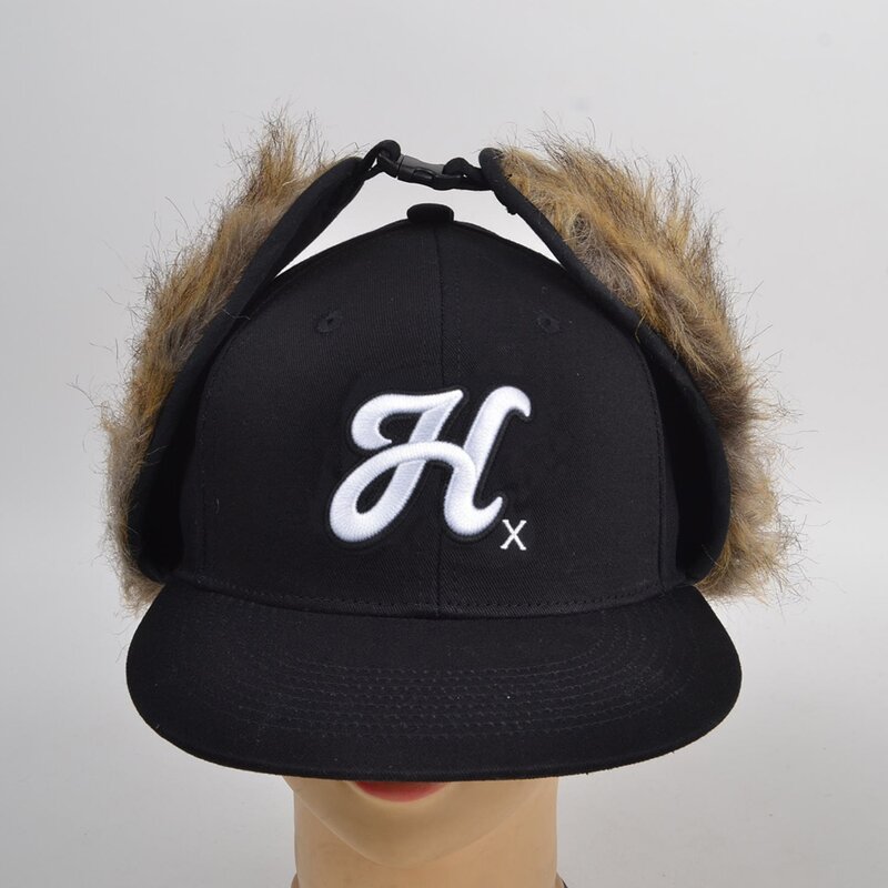 Winter Ear Flap Hat Supplier - OEM Custom Wool 5/6 Panel Snapback Cap