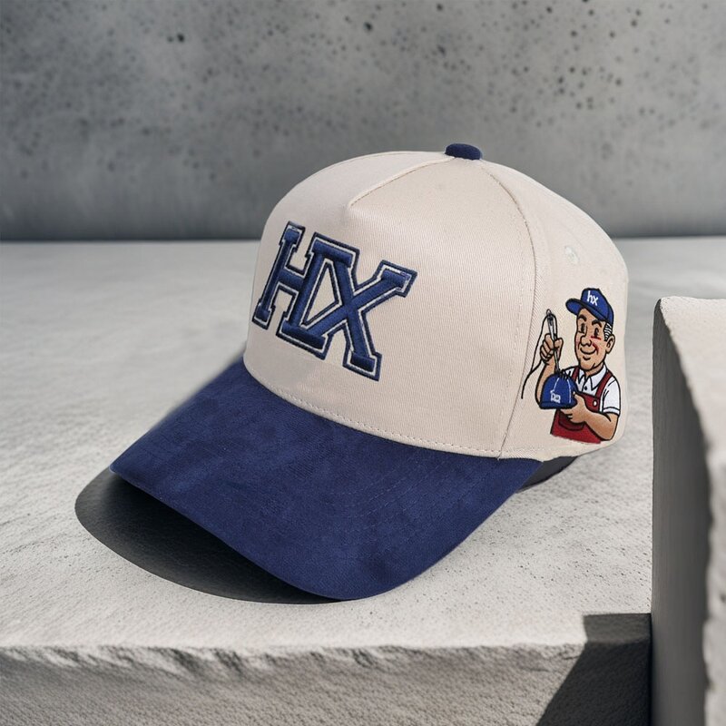 Baseball Cap Manufacturer - OEM Custom 5-Panel 3D Embroidery Suede Cap