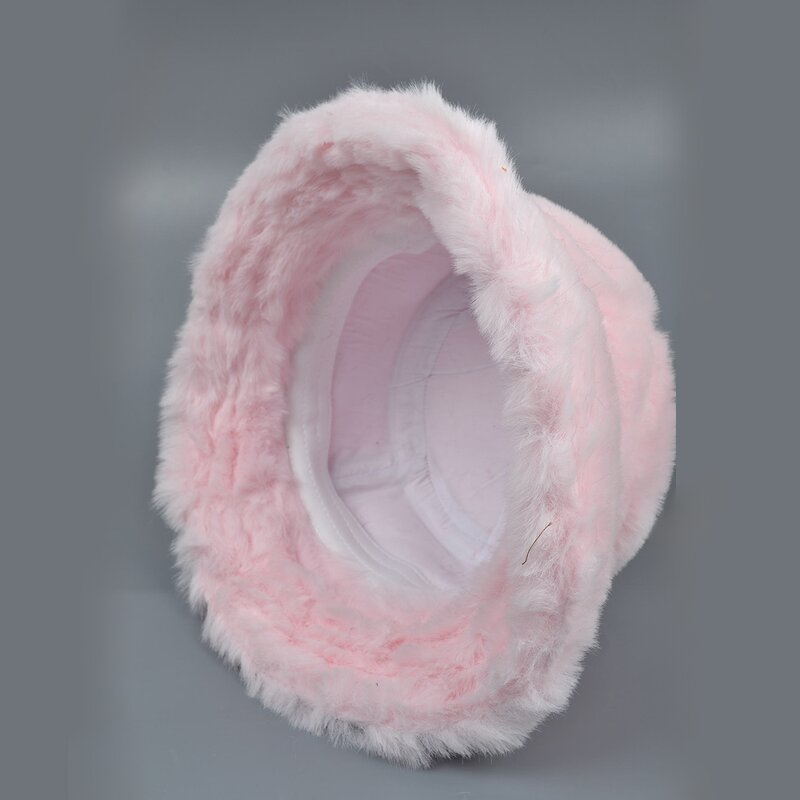 Fur Bucket Hat Factory - OEM Custom Soft Fluffy Winter Bucket Hat
