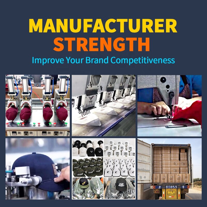 Snapback Caps Manufacturer - Bulk Custom 6-Panel 3D Embroidery Cap