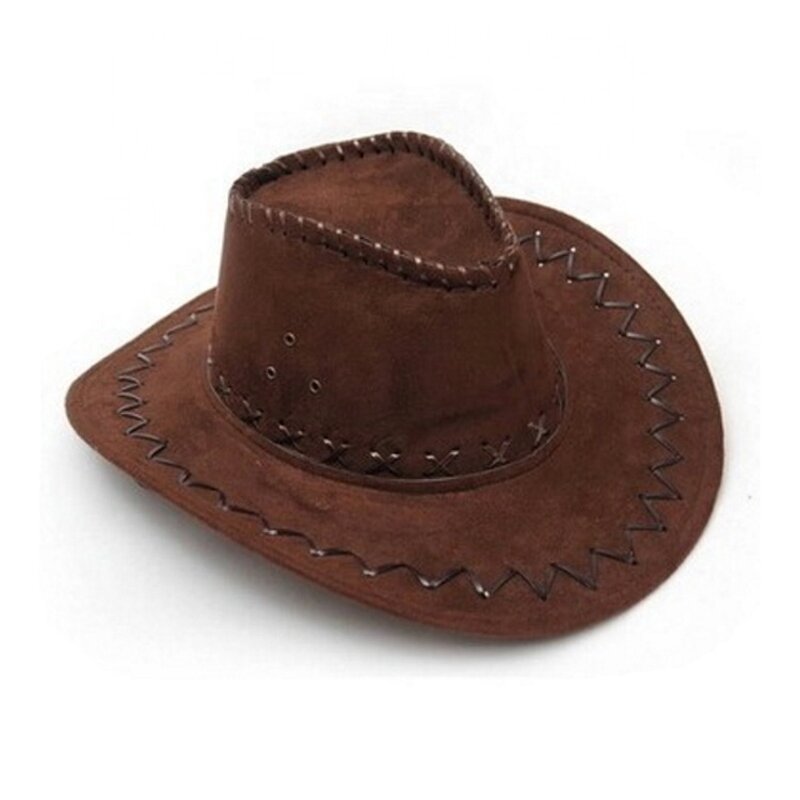 Cowboy Hat Manufacturer - OEM Brown Leather Cowboy Hat