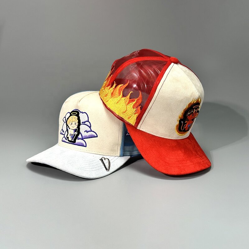 Baseball Trucker Hat Factory - OEM Custom 5-Panel Suede Mesh Cap