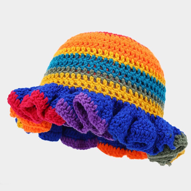 Crochet Bucket Hat Supplier - OEM Custom Handmade Knitted Sun Hat