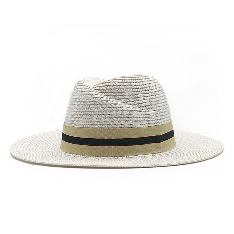 Straw Hat Factory - Wholesale Men's Flat Brim Straw Beach Hat