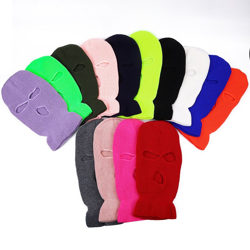 Balaclava Factory - Bulk Custom 3 Hole Embroidered Ski Mask