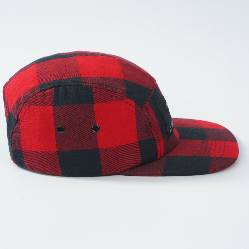 Camp Hat Factory - OEM Custom Checked Unstructured 5-Panel Hat