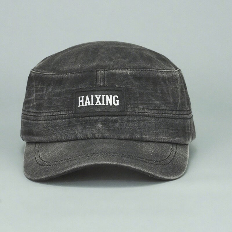 Flat Top Trucker Hat Supplier - OEM Custom Striped Cycling Running Cap