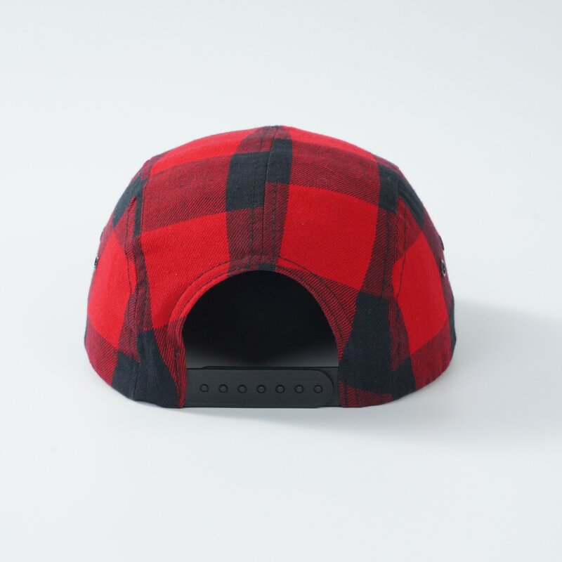 Camp Hat Factory - OEM Custom Checked Unstructured 5-Panel Hat