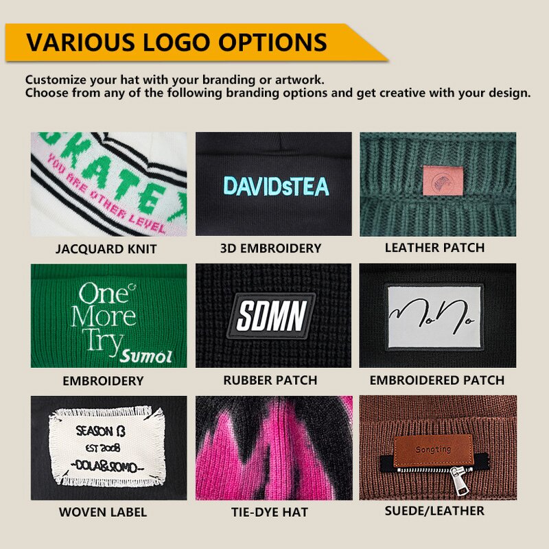 Beanie Supplier - Bulk Custom Logo Jacquard Knitted Winter Hat