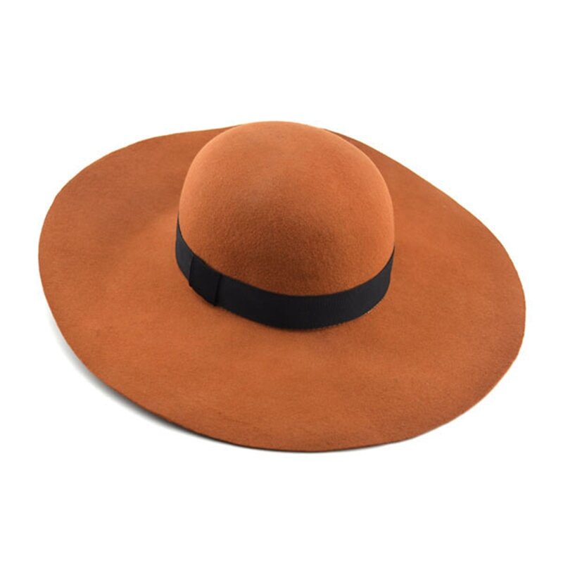 Fedora Hat Supplier - Wholesale Men's Wide Brim Wool Felt Hat