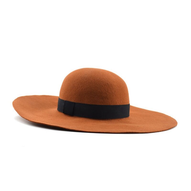 Fedora Hat Supplier - Wholesale Men's Wide Brim Wool Felt Hat