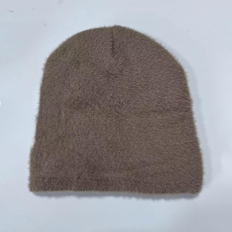 Winter Beanie Supplier - Bulk Custom Letter Jacquard Fuzzy Mohair Hat