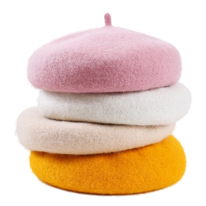 Flat Top Hat Manufacturer - OEM Custom Solid Color Wool Beret