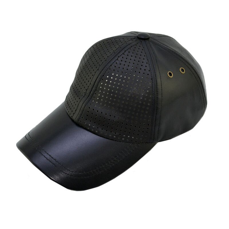PU Leather Hat Supplier - OEM Custom Waterproof Leather Baseball Cap