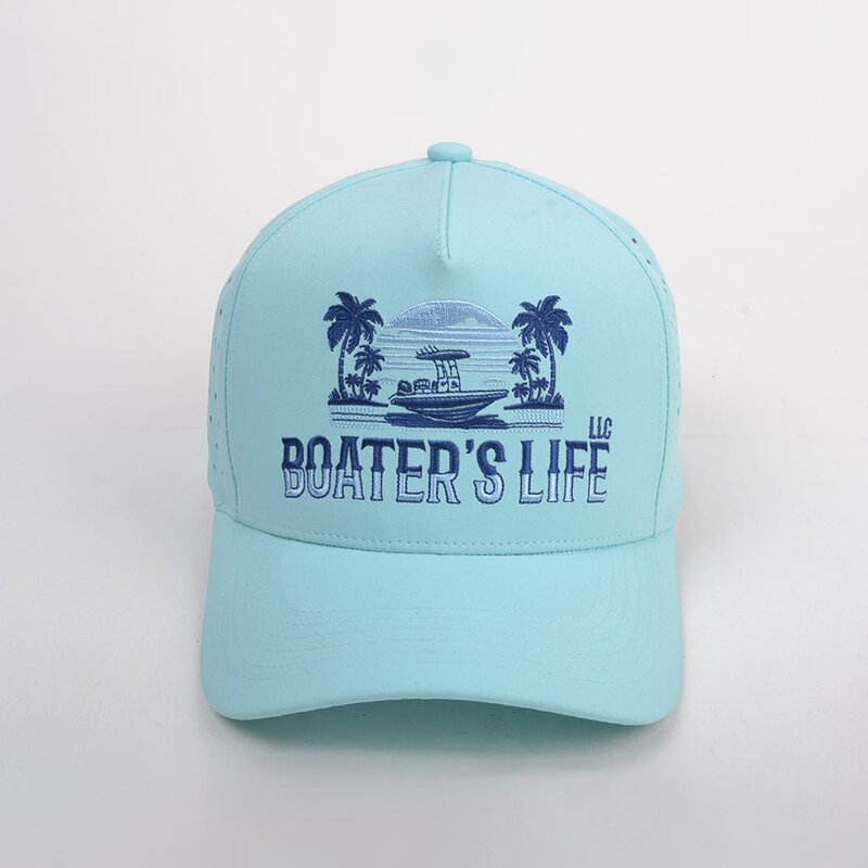 Golf Cap Supplier - OEM Custom 5-Panel Waterproof Laser Cut Cap