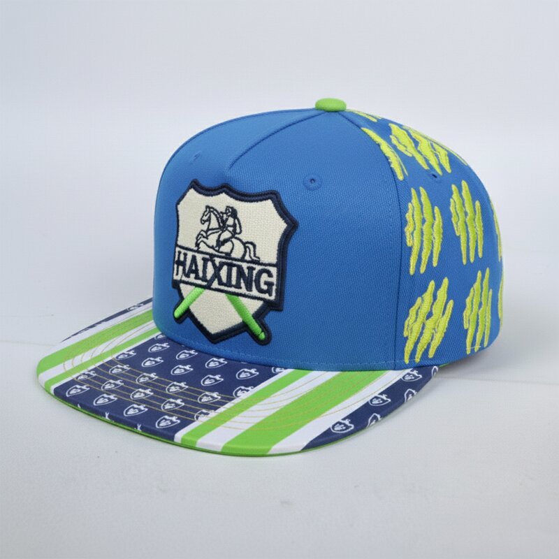 Snapback Caps Supplier - OEM Custom 3D Embroidery Flat Brim Cap