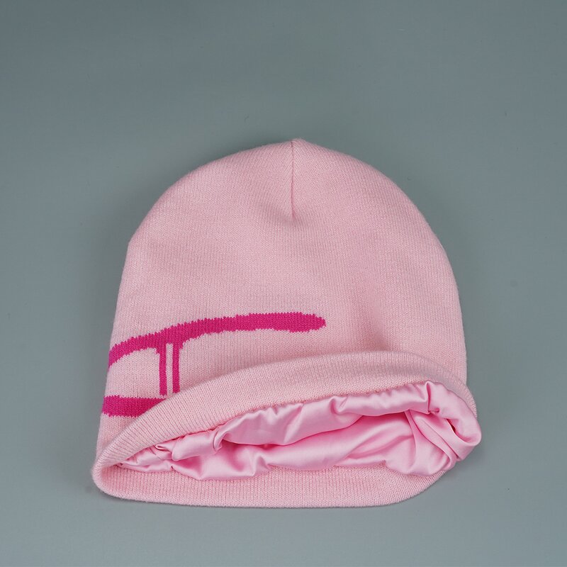 Beanie Factory - OEM Custom Jacquard Knitted Satin Lined Hat