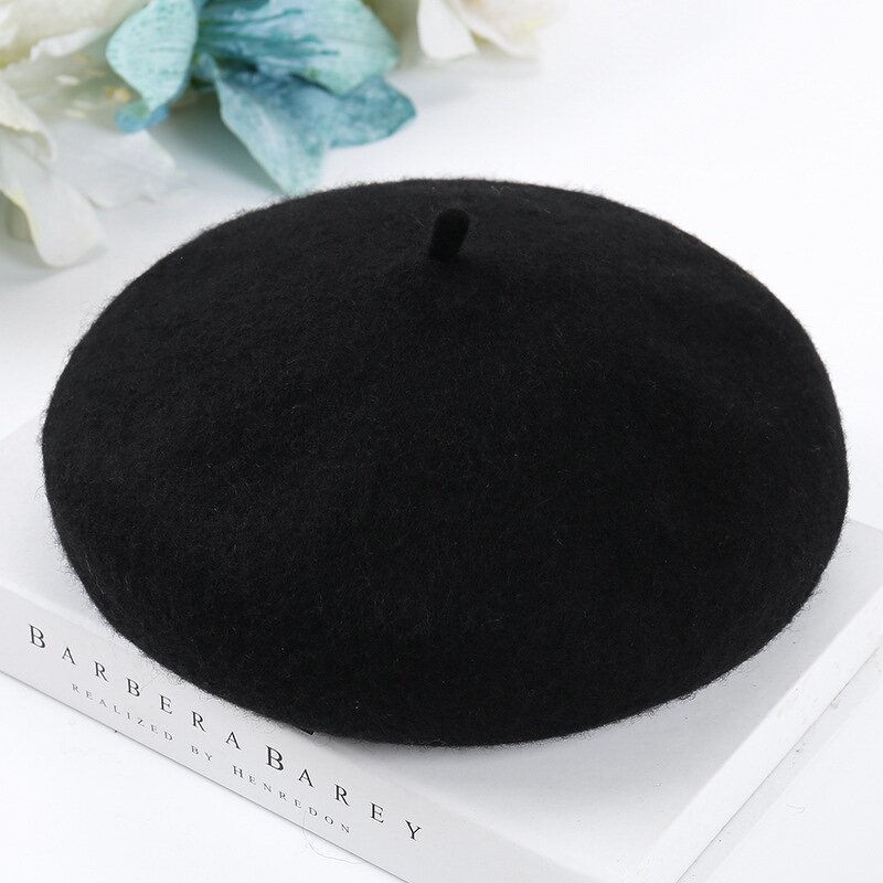 Flat Top Hat Manufacturer - OEM Custom Solid Color Wool Beret