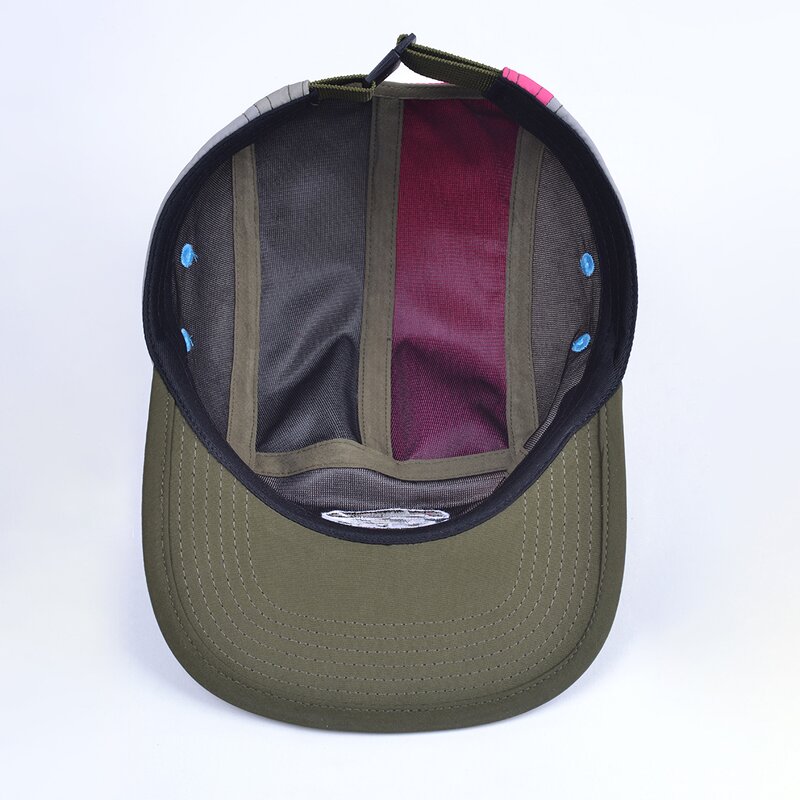 Snapback Running Hat Supplier - OEM Custom Waterproof Nylon 5-Panel Cap