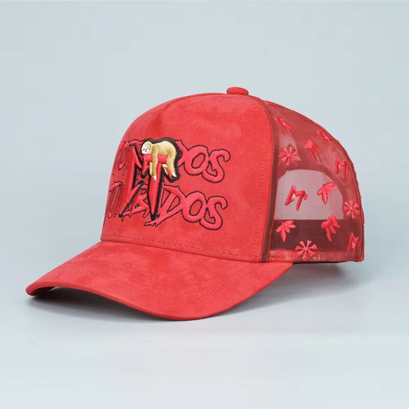 Baseball Trucker Hat Manufacturer - OEM Custom 5-Panel Suede Mesh Cap