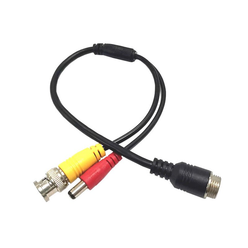 CCTV Adapter Manufacturer - M12 4Pin to BNC DC RCA Female Adapter Cable