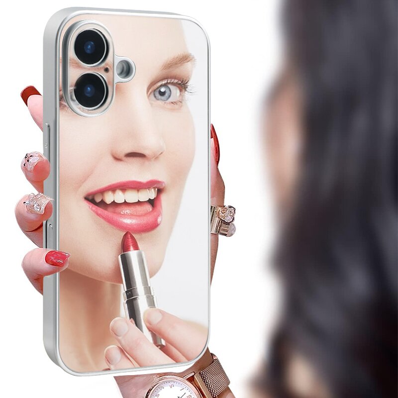 iPhone Case Manufacturer - OEM Silver Mirror Soft TPU Cover for iPhone 16