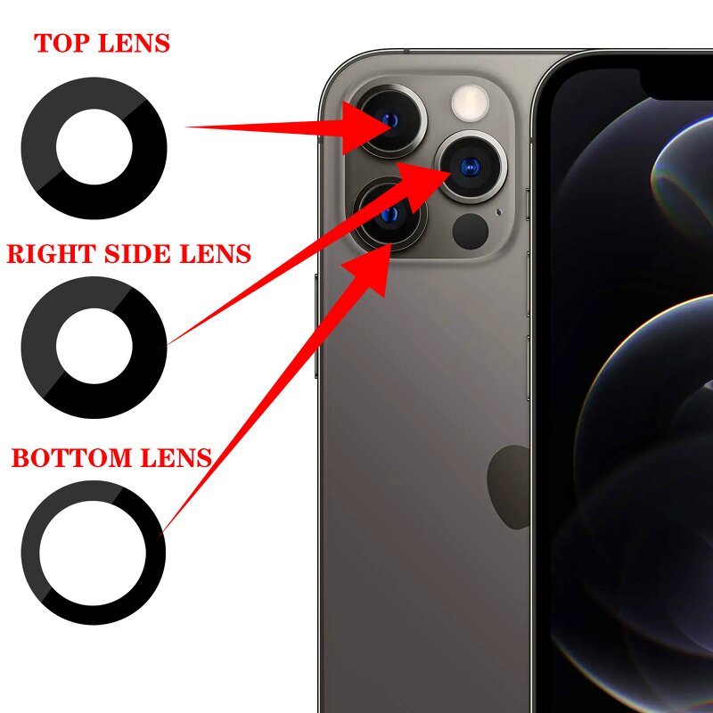 Camera Lens Supplier - Replacement Broken Lens with Sticker for iPhone