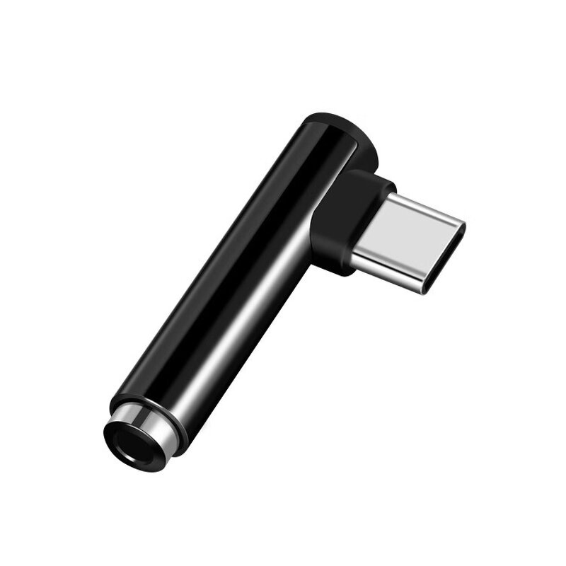 Audio Adapter Supplier - Type C to 3.5Mm Gold-Plated Elbow Audio Adapter