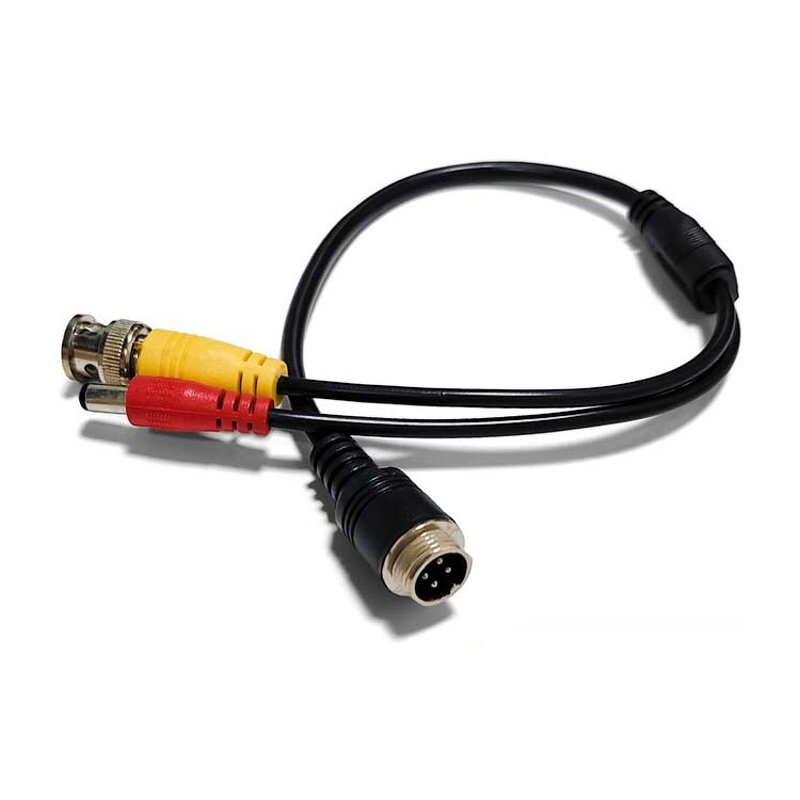 CCTV Adapter Manufacturer - M12 4Pin to BNC DC RCA Female Adapter Cable