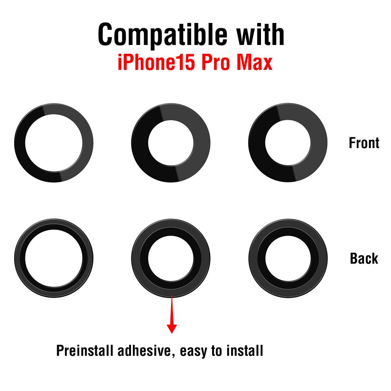 Camera Lens Supplier - Replacement Broken Lens with Sticker for iPhone