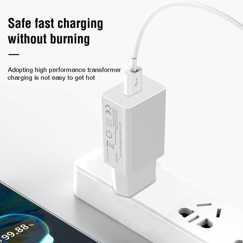 Charger Factory - 10W 5V 1A 2A EU Plug USB Wall Charger Adapter