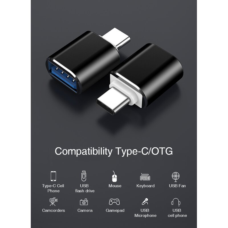 USB Adapter Manufacturer - Type C Male to USB 3.0 OTG Fast Charging Adapter