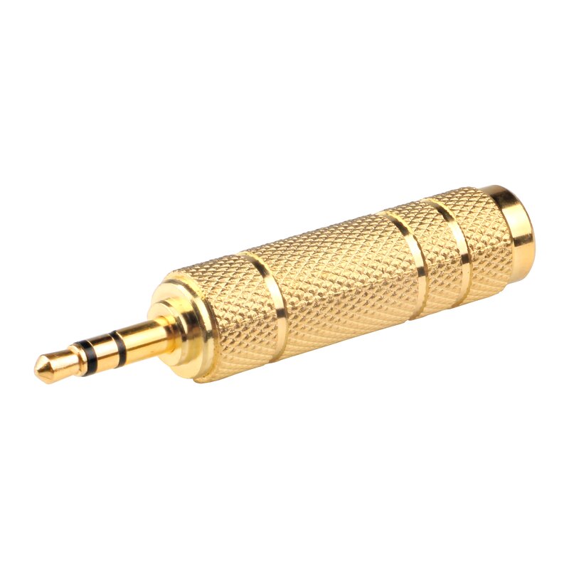 Audio Adapter Manufacturer - 6.35mm to 3.5mm Stereo Headphones Adapter