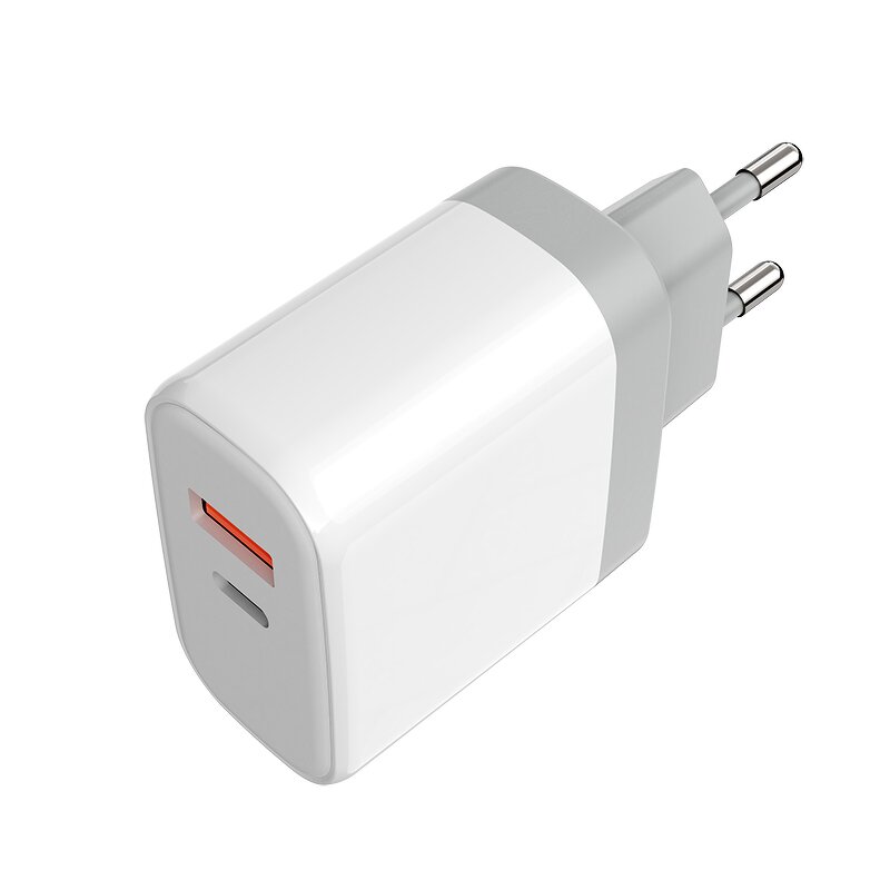 Charger Factory - 20W A+C Dual Port QC3.0 PD Fast Wall Charger