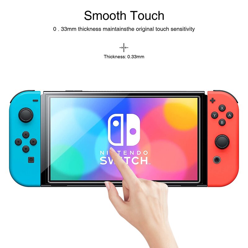 Screen Protector Factory - 9H 2.5D Protective Glass for Nintendo Switch Oled Lite