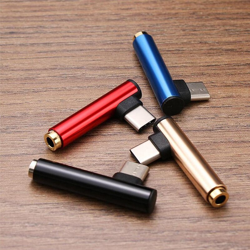 Audio Adapter Factory - USB C to 3.5Mm Elbow Jack Adapter