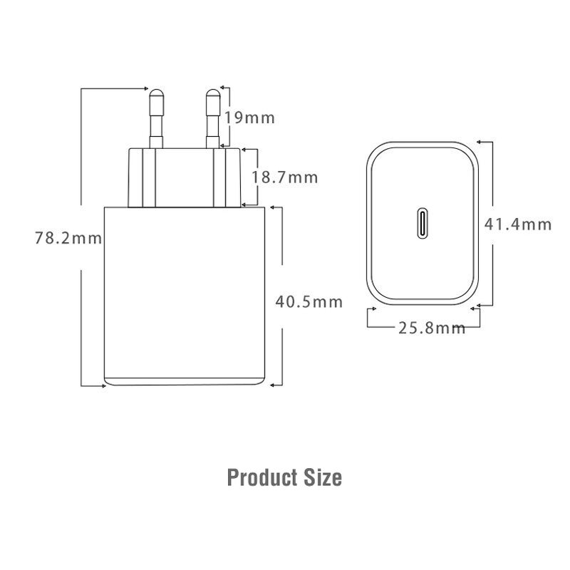 Charger Manufacturer - 25W Multi USB C Wall Fast Charger for Phone