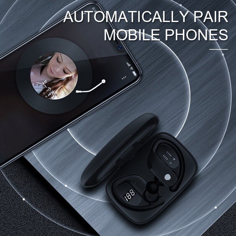 Bluetooth Headphone Factory - Display Earhook Sports Running Headset