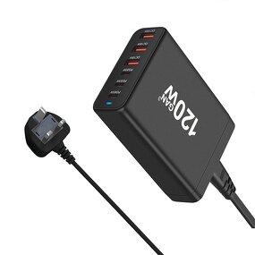 Charger Supplier - 120W GaN High Power Desktop Fast Charger 3+3 Port