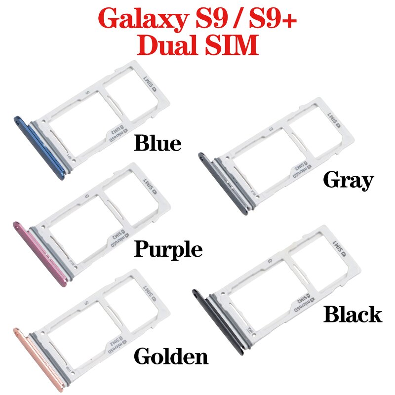 Sim Card Tray Factory - Single Dual Tray Slot for Samsung Galaxy S9