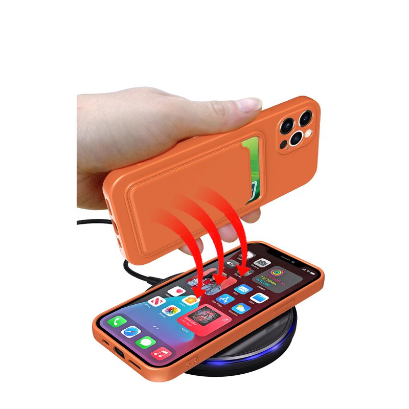 iPhone Case Factory - Wireless Charge Wallet Card Holder Case for iPhone