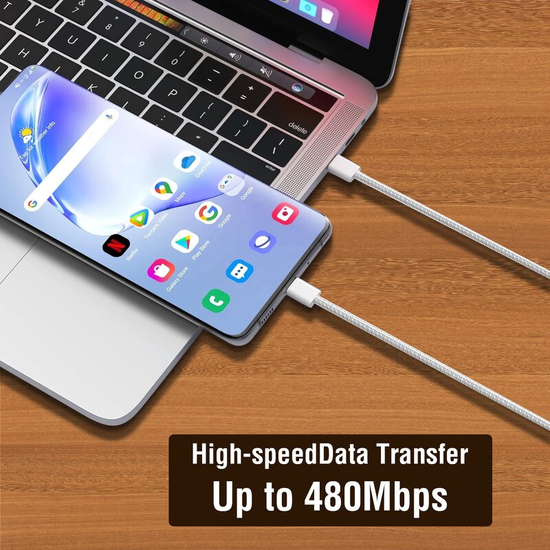 Type C Cable Supplier - Wholesale 60W Braided USB C to C iPhone Cable