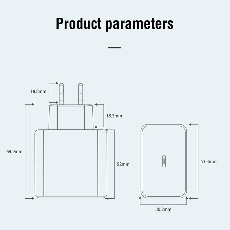 Charger Factory - 45W Type C Port Wall Fast Charger for Phone