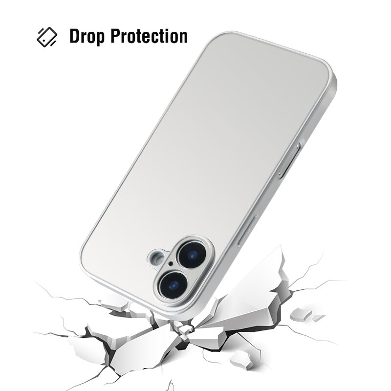 iPhone Case Manufacturer - OEM Silver Mirror Soft TPU Cover for iPhone 16