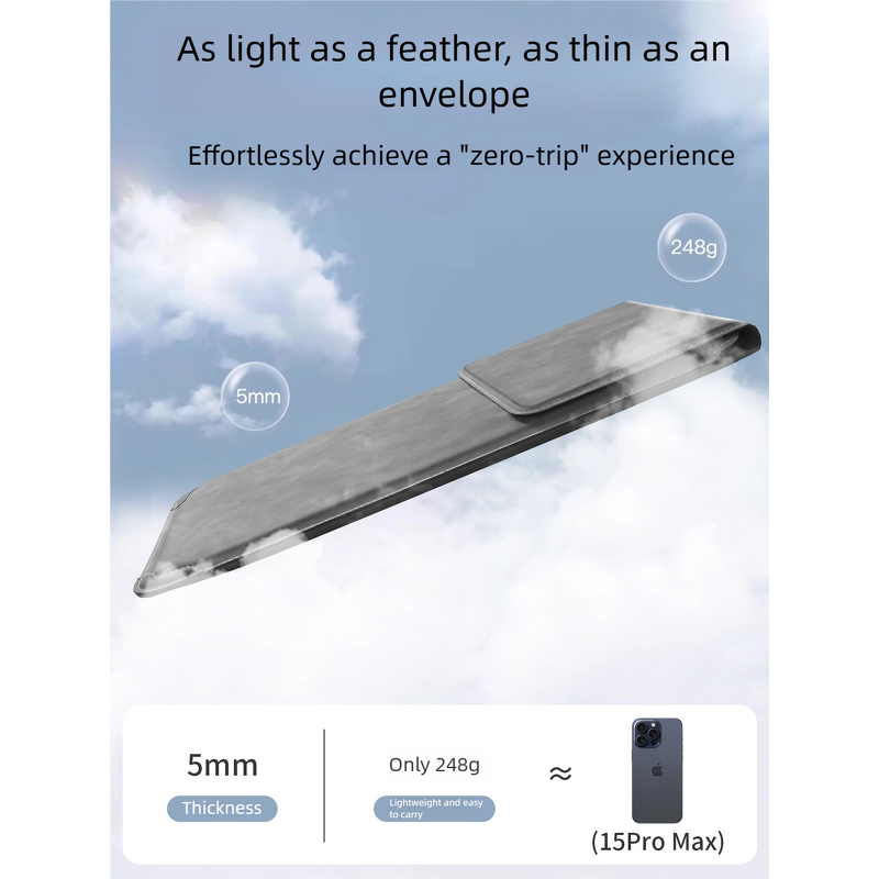 Laptop Sleeve Factory - 14-16 Inch PU Leather Case with Adjustable Stand