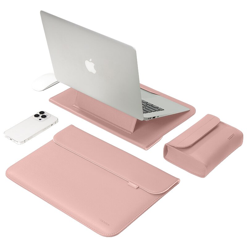 Laptop Sleeve Factory - 13-16 Inch Waterproof PU Leather Magnetic Stand Bag