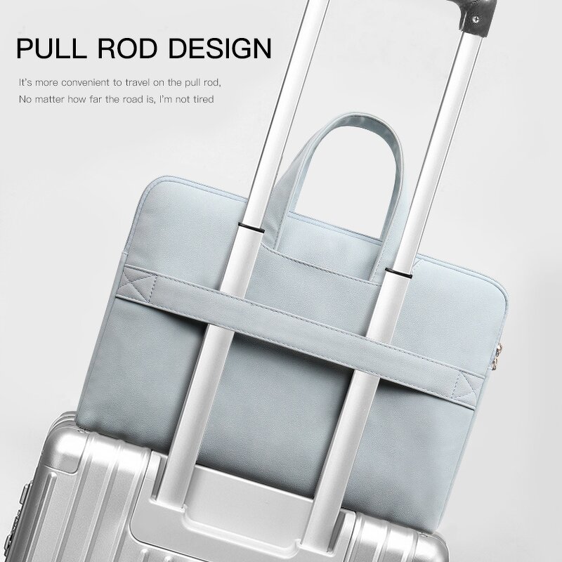 Laptop Sleeve Factory - Slim Faux Leather Computer Tablet Carrying Case