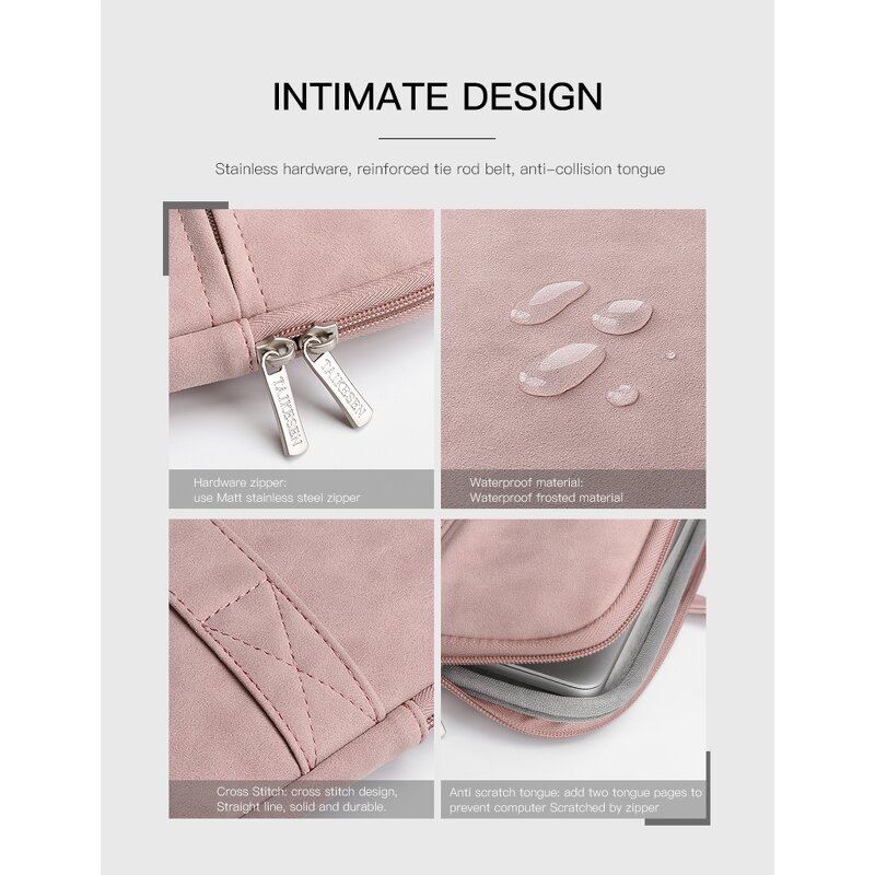 Laptop Sleeve Factory - Slim Faux Leather Computer Tablet Carrying Case